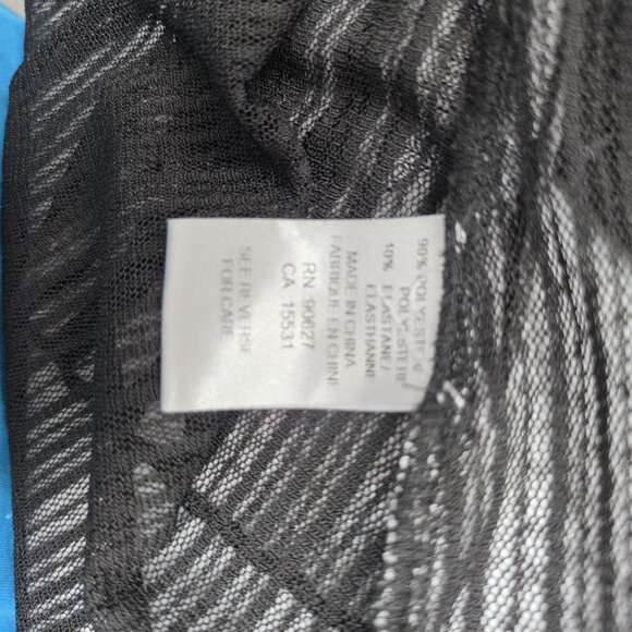 Violet Ruby Shirt Womens Large Sheer Sleeveless Tunic Top Vest Button Black - Picture 8 of 11